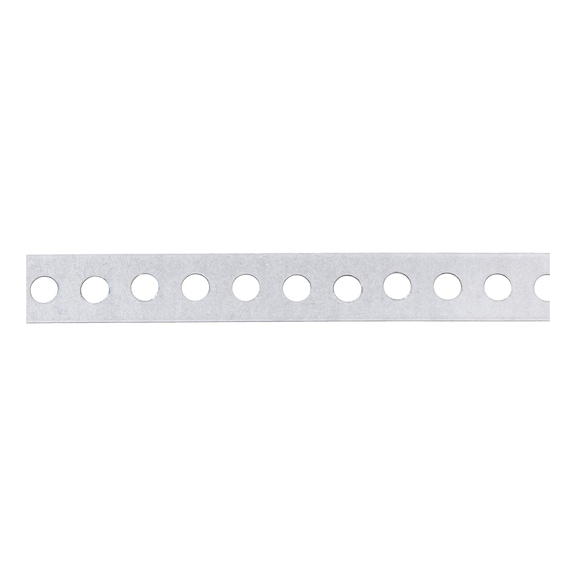 Punched mounting strip, no marginal perforation - INSTLSTRP-PERF-HOD6,5MM-W17MM