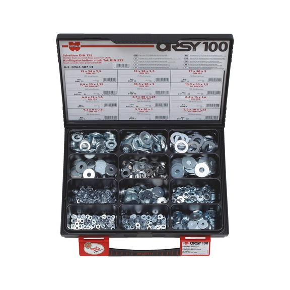 ORSY<SUP>®</SUP> washers/wing repair washers, assortment of 100
