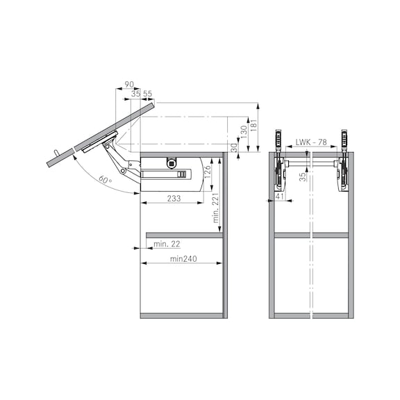 Système de relevage de portes basculantes Kinvaro S-35 - 2