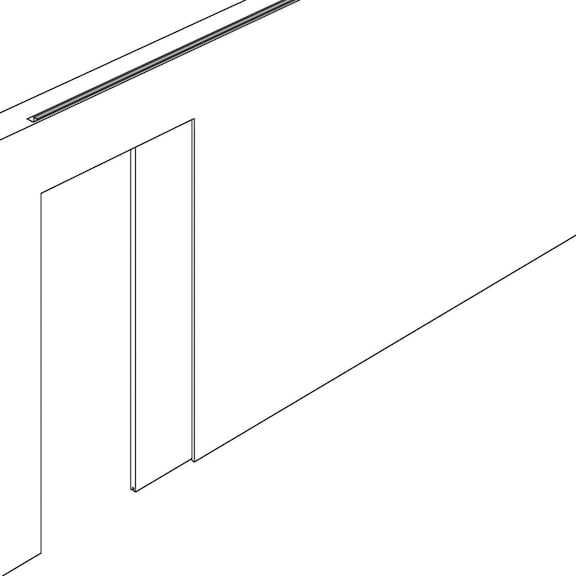 Zimmerschiebetürbeschlag REDOSLIDE Z60-HNT/Z100-HNT für die Deckenmontage und den Einbau in eine Wandtasche bei Holztüren - 7