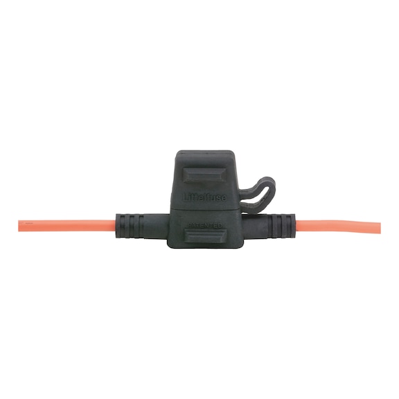 Fuse holder For flat blade fuses with covers - FLBLDEFSEHOLD-MINI-W.COVER-MAX30A