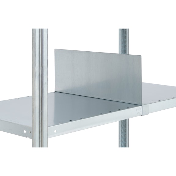 Compartment dividers for steel shelves - 3
