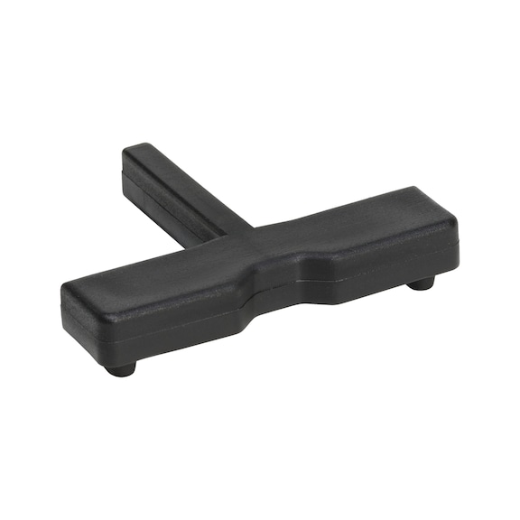 Plastic cap for professional and basic plug-in rack