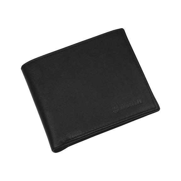 Leather wallet black