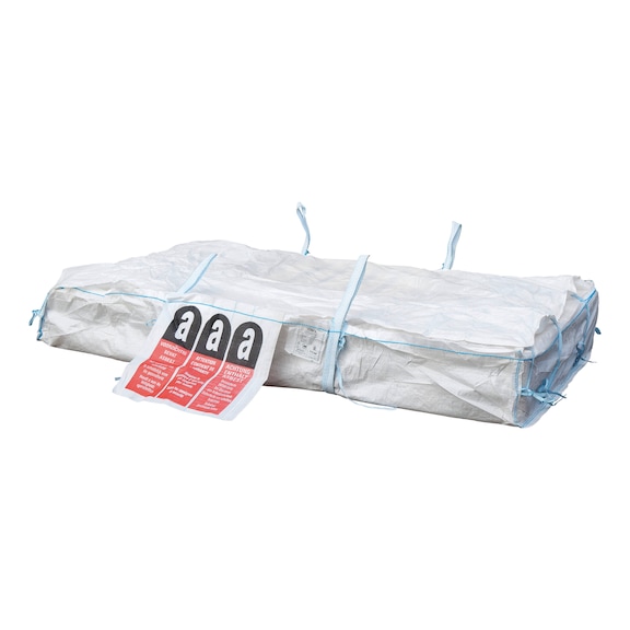 Asbestplattensack mit Schürze und Verschlussbändern - 1