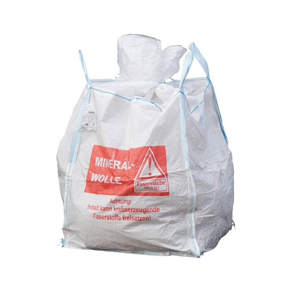 Big Bag Mineralwolle mit Schürze und Verschlussbändern - 1