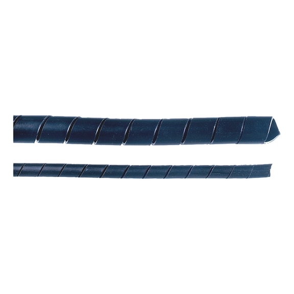 Spiral protective hose, detectable - SPRLCBLWRAP-PP-BLUE-DETEC-(5-20MM)