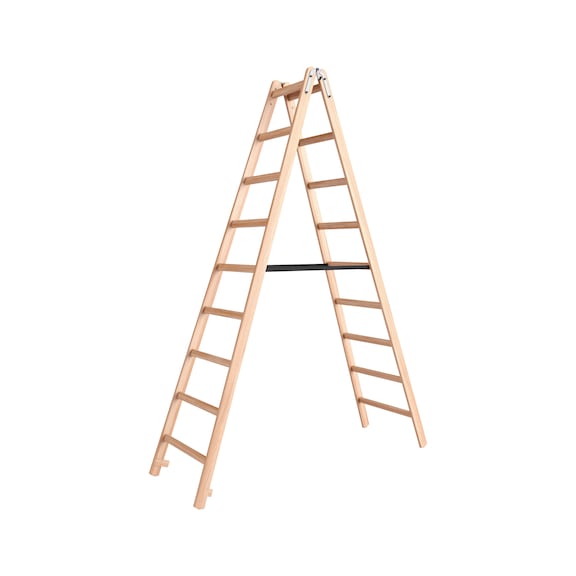 Wooden stepladder - STANDLDR-WOOD-2X9RUNGS