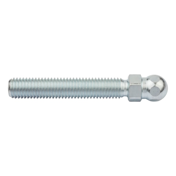 Threaded fitting, steel, with ball joint - 1