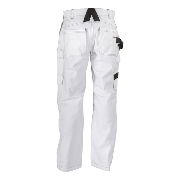Snickers Painters Trousers With Holster Pockets - White - ITS