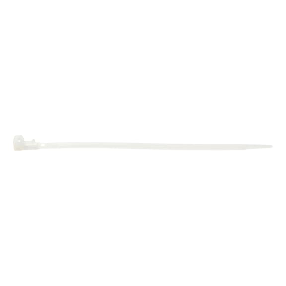 Reusable cable tie with plastic latch - CBLTIE-PLA-REOPENABLE-NAT-7,5X280MM