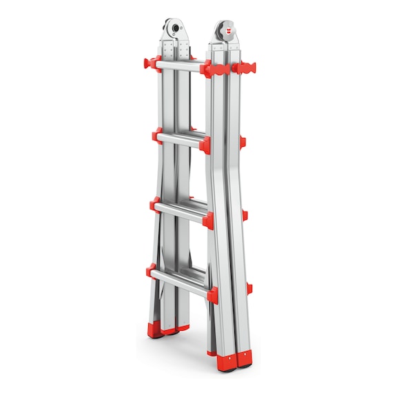 Professional aluminium telescopic ladder - TELELDR-PROFI-ALU-4X4RUNGS