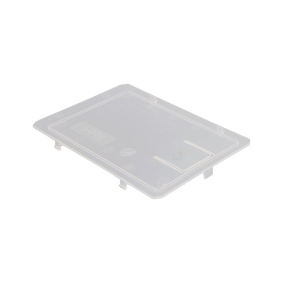 Cover Storage box W-KLT 2.0 XS small container - W-KLT-2.0-XS-LID-TRANSPARENT-106X69MM