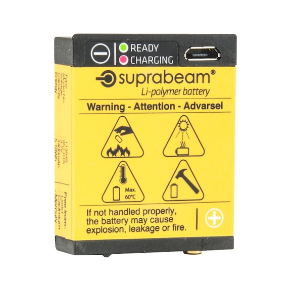 Oppladbart batteri for Suprabeam S-serien - BATTERI  S4R HODELYKT