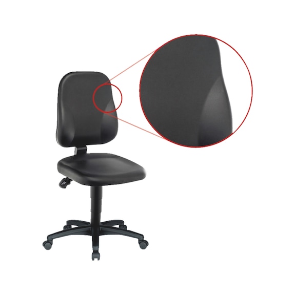 Swivel work chair BASIC With synthetic leather cover - 2