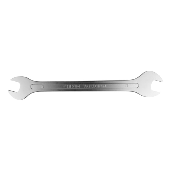 Double open-end wrench, ultra-thin - DOUBLE-END WRENCH WS 16X17  SLIM