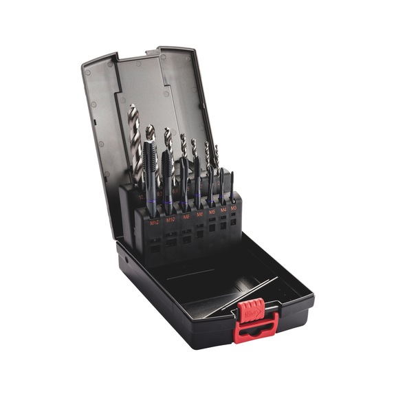Assortiment de tarauds machine Multi trou débouchant HSCo M3-M12 - 1