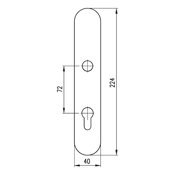 Wisselgarn. m. ronde clips, zonder klinkopening - DH-ZD-CH-LONGPLT-L/R-(CR)