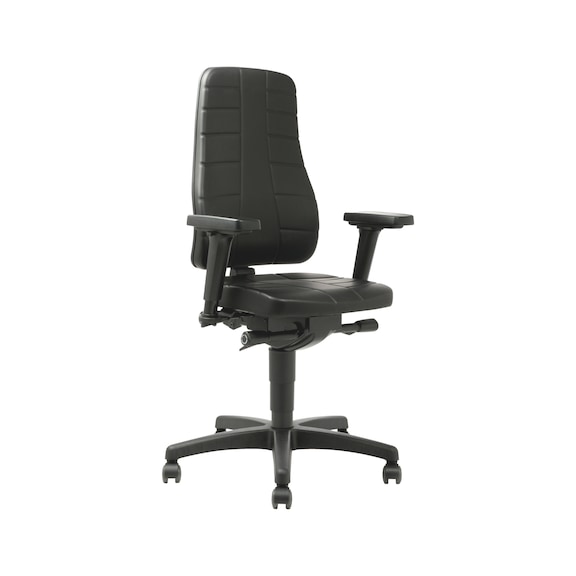 Swivel work chair PRO with synthetic leather cover - 8