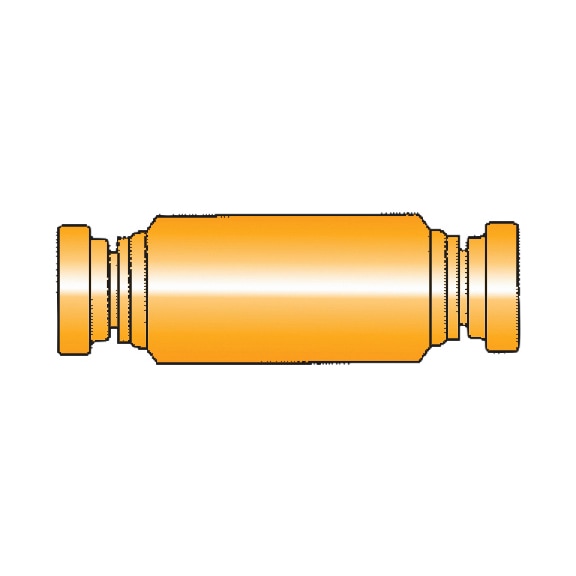 Push-In straight connector, brass - 2