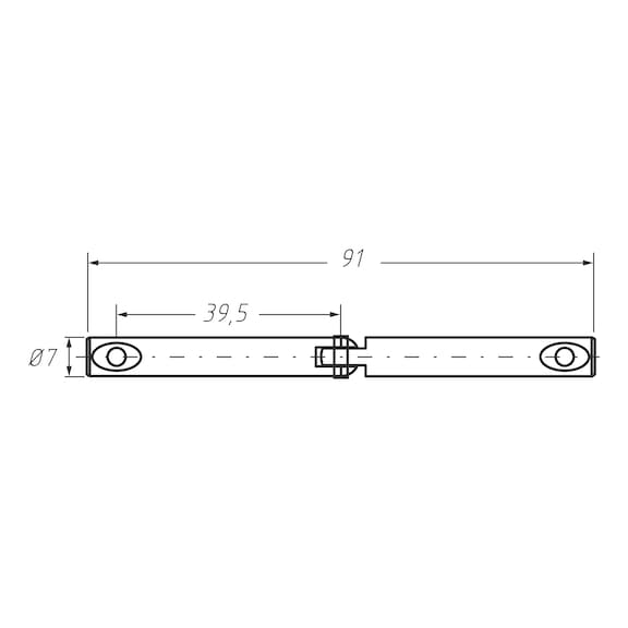 Mitre-joint bolt for furniture connector SM 10 - 3
