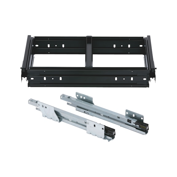 OrgaAer hanging frame Unit width: 600 mm - ORGASYS-FRM-SFTCL-BLACK-W600-L300