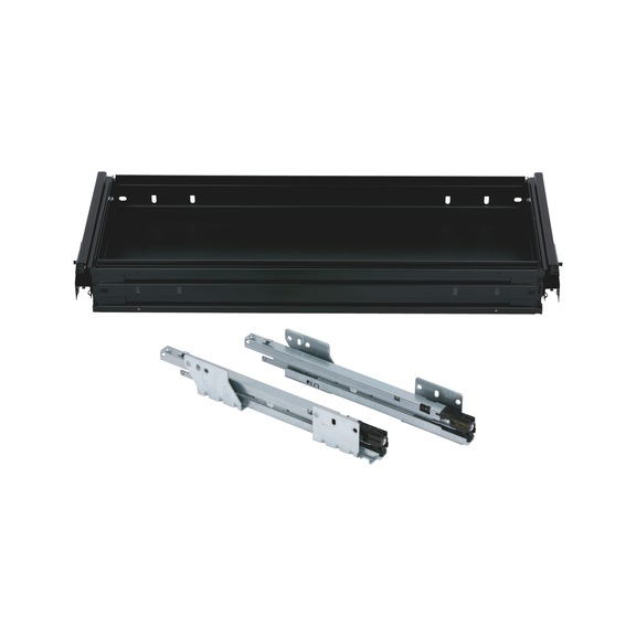 OrgaAer wide drawer Unit width: 800 mm - ORGASYS-WIDE-SFTCL-BLACK-W800-L400