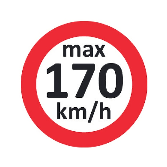 Snelheidssticker Voor winterbanden - STICKER-SNELHEID-MAX-170KM/H