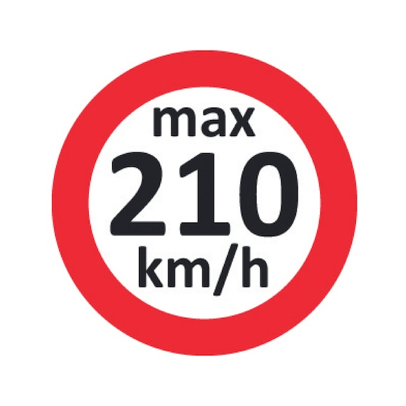 Snelheidssticker Voor winterbanden - STICKER-SNELHEID-MAX-210KM/H