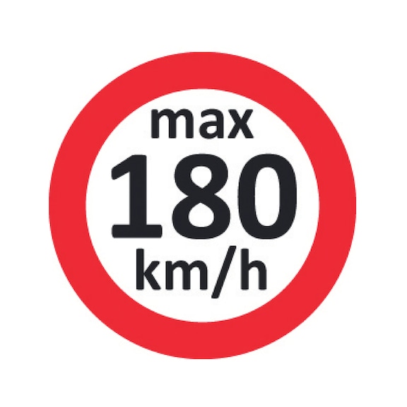 Snelheidssticker Voor winterbanden - STICKER-SNELHEID-MAX-180KM/H