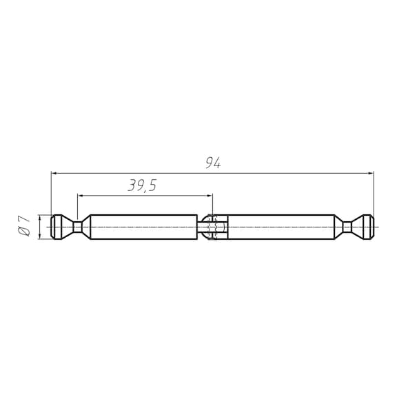 Mitre bolt for furniture connector SE 15 - 2
