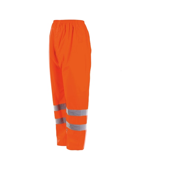 High-visibility rain trousers - RAINTROUSERS HIVIS ORANGE XL