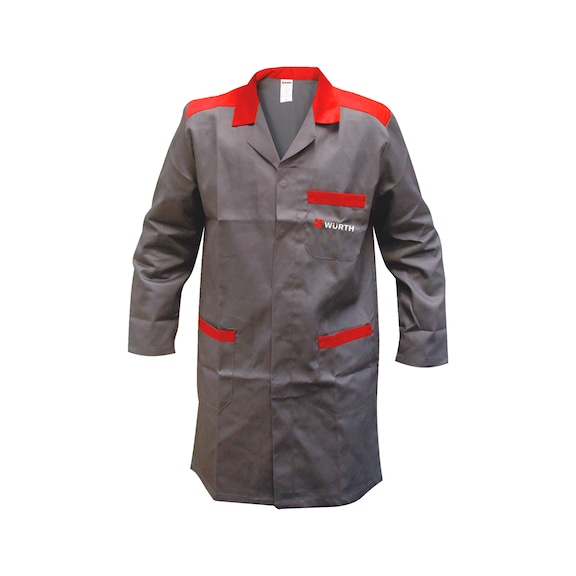 Work coat grey/red