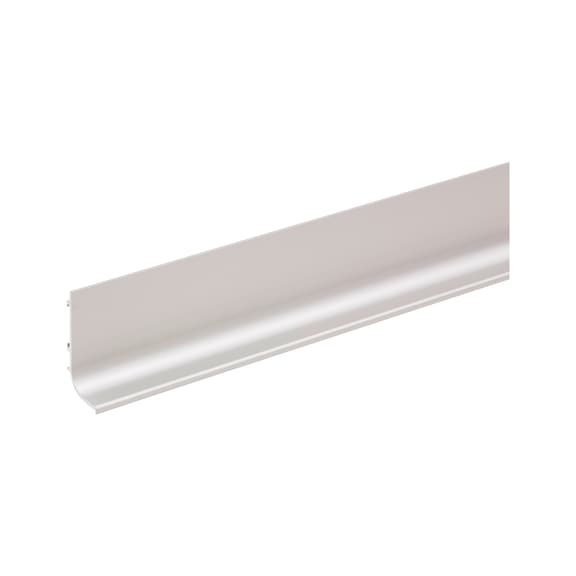 Aluminium recessed handle, L shape, horizontal For units without handles on the front - HNDL-REC-ALU-L-FORM-HOR-A2/FINISH-2500MM