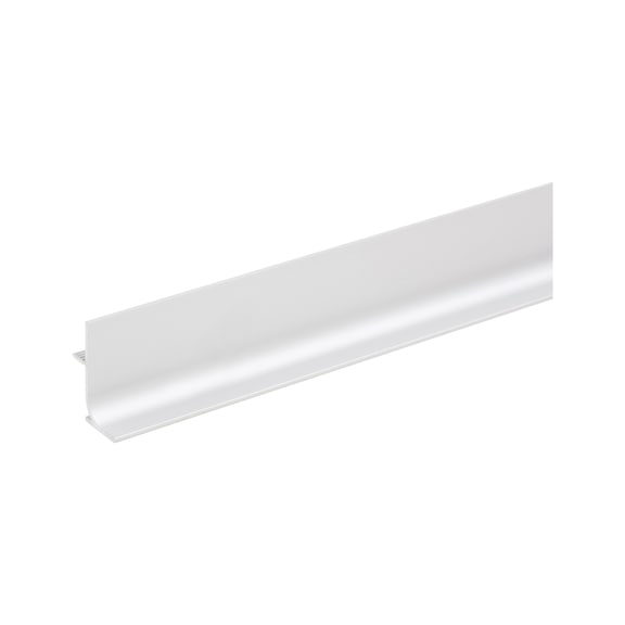 Aluminium recessed handle, L shape, vertical For units without handles on the front - 1