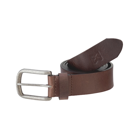 Leather belt - BELT LEATHER BROWN 120CM