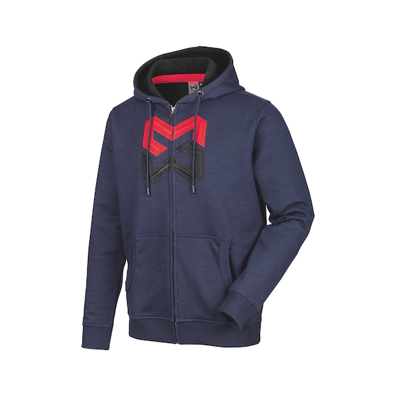 Veste sweat-shirt Logo - SWEAT ZIPPE X-FINITY MARINE XS