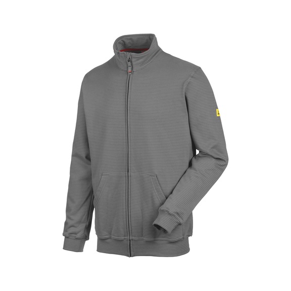 APUS ESD sweat jacket - SWEATJACKET ESD APUS GRAPHITE 4XL