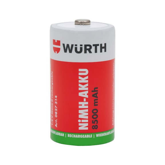 Batterie NiMH préchargée - PILE RECHARGEABLE-R20-8500MAH
