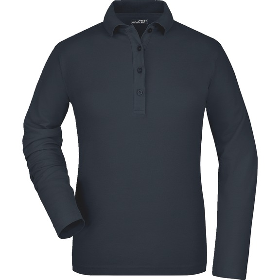 Work polo shirt - WMPOLO-LNGSLEV-DAIBER-JN180-NAVY-SZ-L