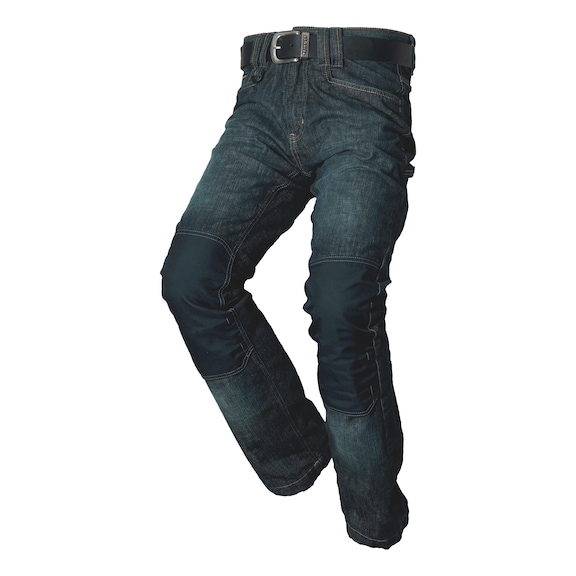 Jeans met kniezakken bedrukking CHUBB
