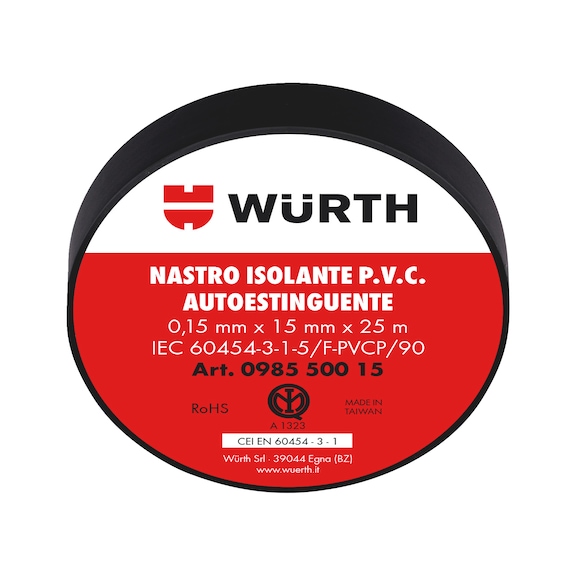 Nastro isolante HIGH QUALITY - NASTRO ISOL.PVC IMQ NERO    15MMX25M