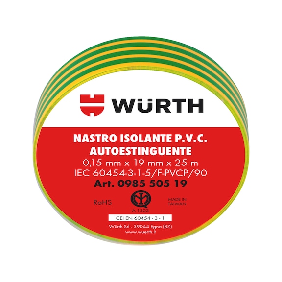 Nastro isolante HIGH QUALITY - NASTRO ISOL.PVC IMQ GIA./VE.19MMX25M