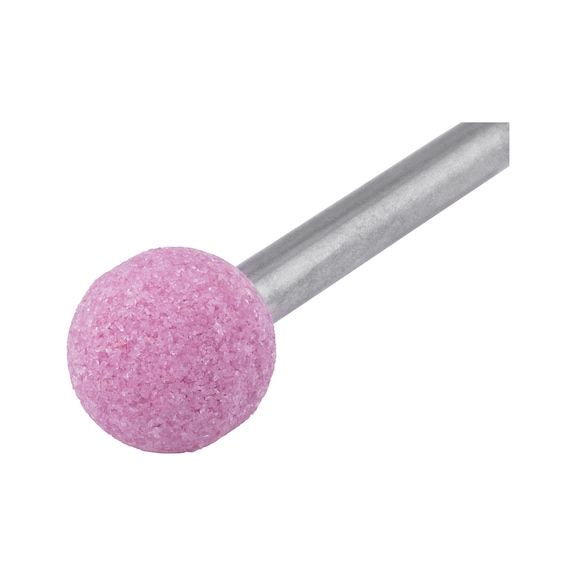 特种熔融氧化铝打磨头，粉色 - 球形刚玉磨头S6MM-D16MM-WL16MM