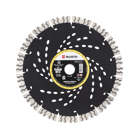 Diamond cutting disc Construction site Longlife & Speed RS - CUTDISC-DIA-LS-RS-CNST-BR22,23-D230MM