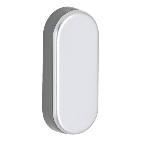 Covering rosette For use on windows without window handles - AY-OVAL-DUMMY-ROSETTE-F1-SILVER