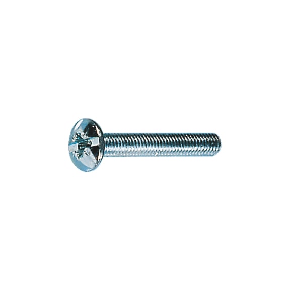 Handle screw, low head, straight/Phillips Zinc plated