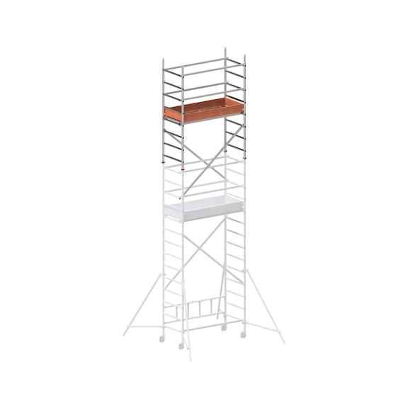 Aluminium mobile scaffolding 1.58 m - module 3  - SCFLD-FLP/ROLL-MODUL3-ALU-1,58X0,72M