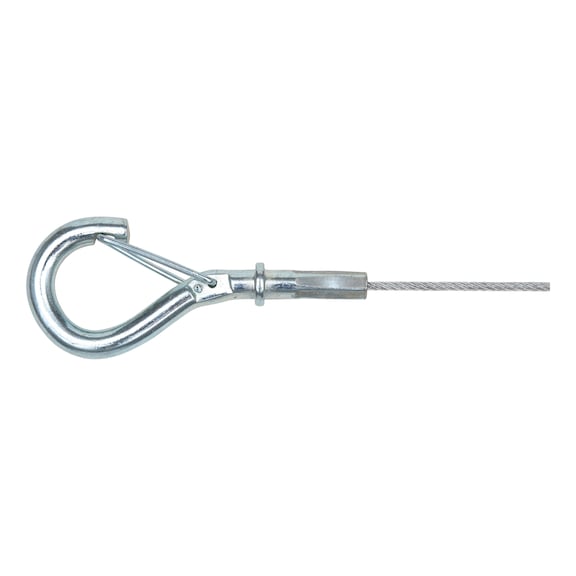 Wire cable with ending and hook - 1