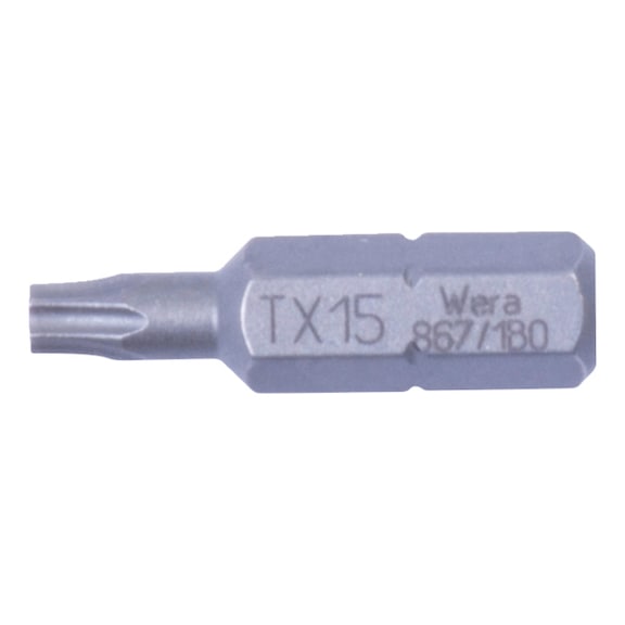 TX-bit C 6,3 (1/4") med hul - TX BITS 1/4 M/HUL      TX 15